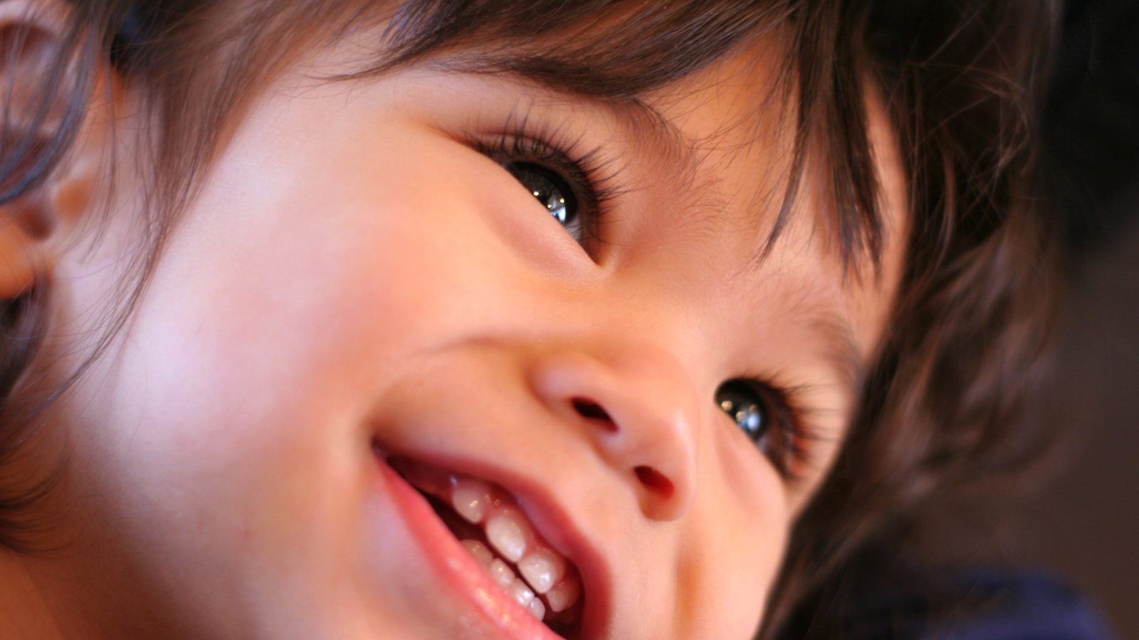 Close-up of a laughing boy