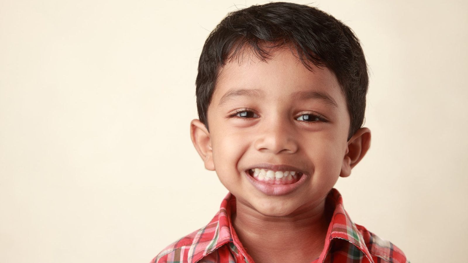 Smiling young boy portrait
