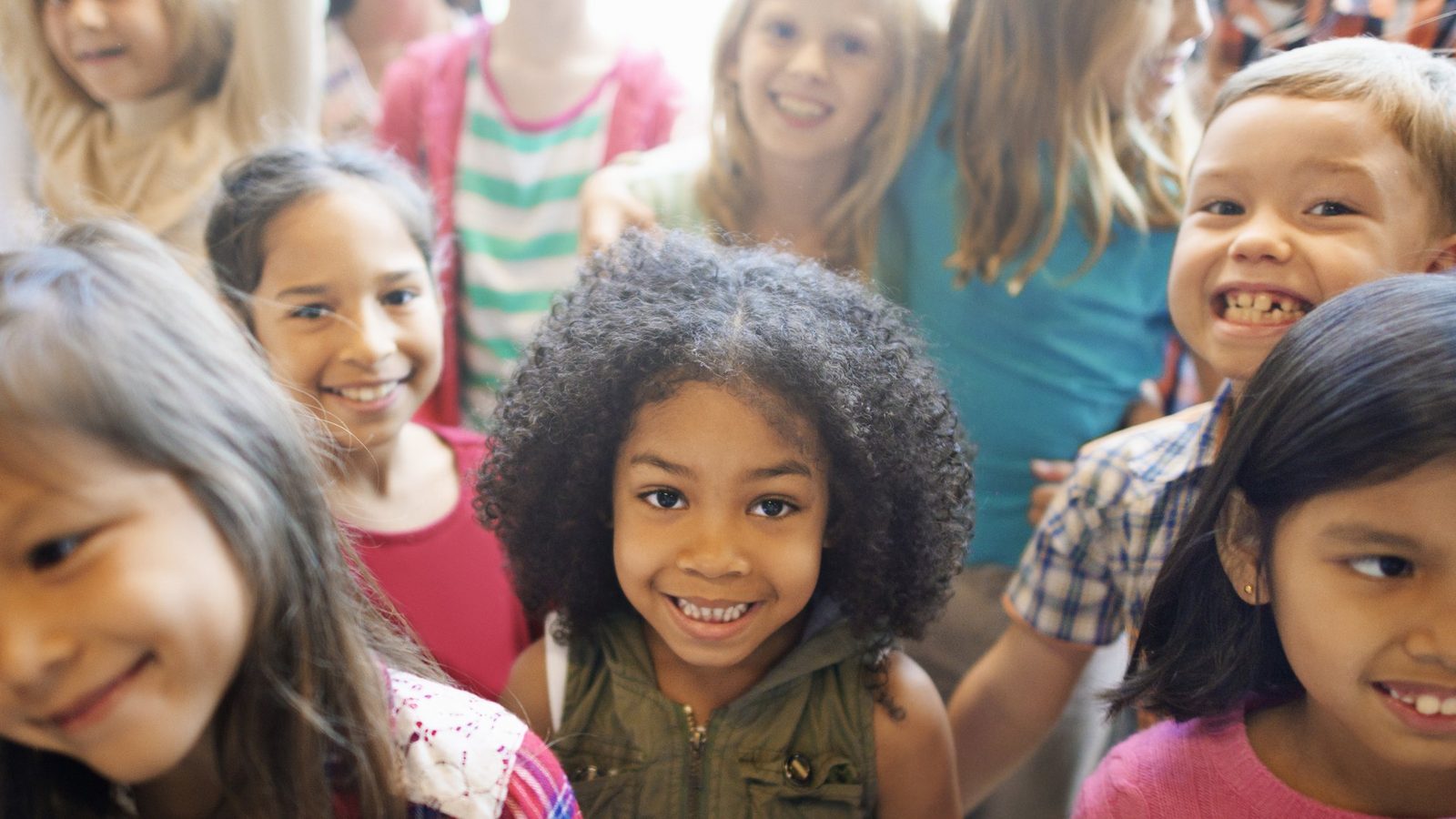 Group of smiling girls together